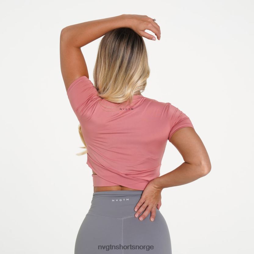 064HD6277 støvete rose Fitness NVGTN kvinner crossbody t-skjorte